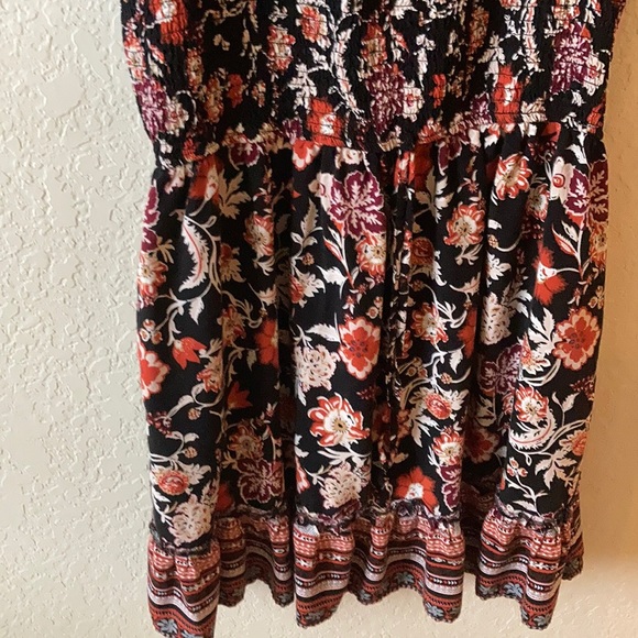 Orange-fall like Floral Dress - Picture 3 of 3